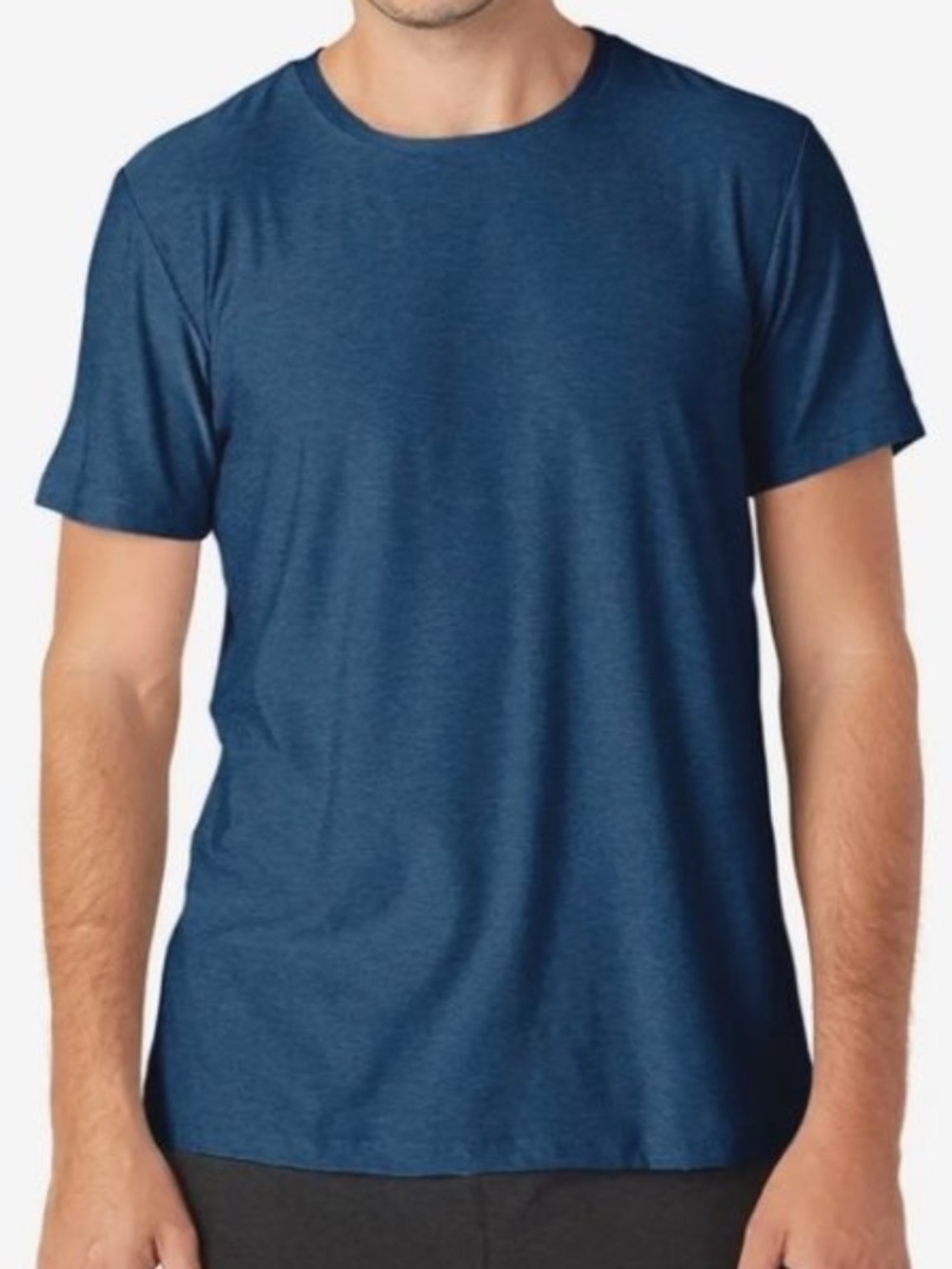 Beyond Yoga Always Beyond Crew Tee Classic me is T-shirt Size 2XL Blue Heathered